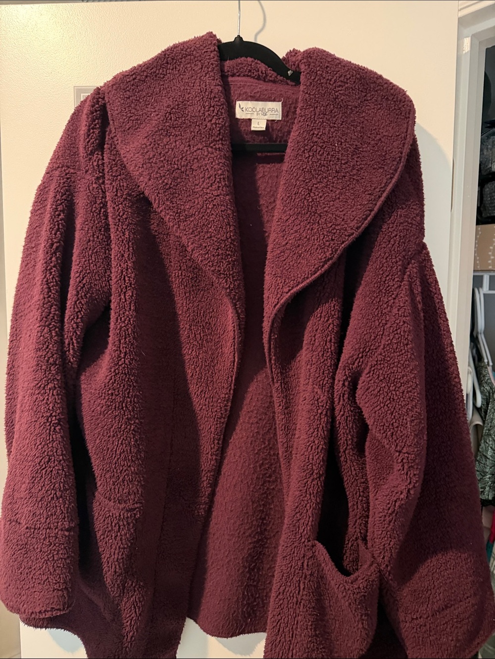 Koolaburra Burgundy Teddy Coat